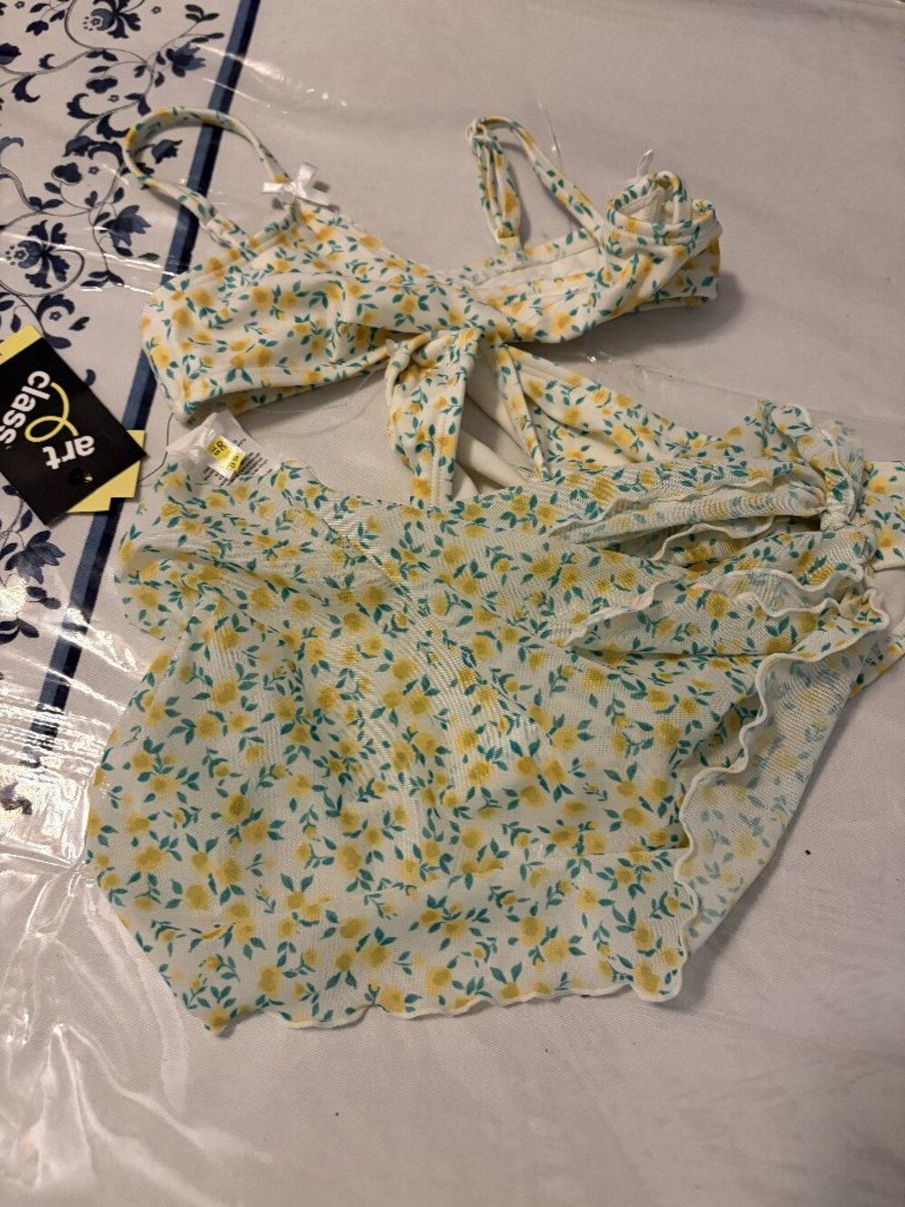 NWT by Art Class Girl's 3 piece bathing suit size 6 / 7